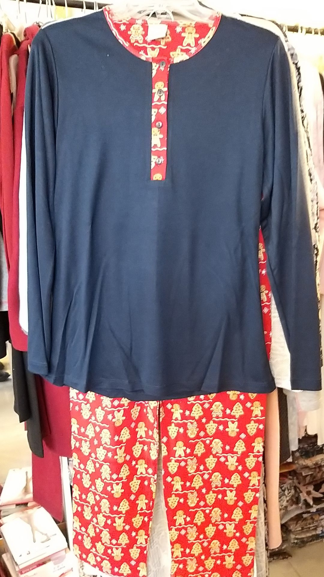 Nena Motifli Pijama 3 - Kırmızı