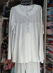 NENA N191 %100 Pamuklu Pijama 3 - Mavi