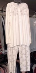 Nena NP336 %100 Pamuklu İnce Penye Pijama 7 - Pembe