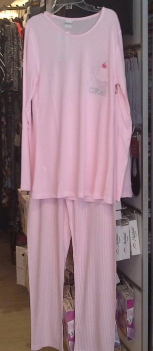 NENA P202 Pamuklu Pijama 6 - Pembe