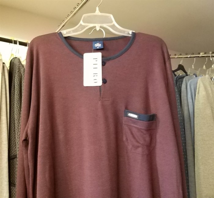 NENA NEP 204 % 100 Pamuklu Pijama XXL - Bordo