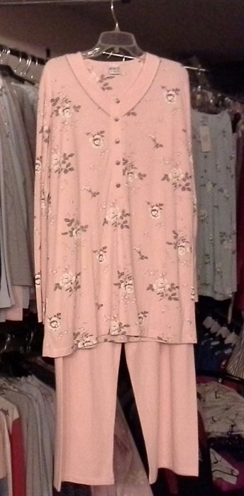 Nena NP343 %100 Pamuklu İnce Kumaş Pijama 4 - Mint