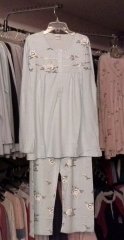 Nena NP340 %100 Pamuklu İnce Pijama 4 - Mint