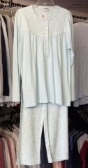 Nena NP335 %100 Pamuklu Pijama 7 - Mint