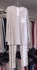 Nena NP312 %100 Pamuklu İnce Penye Spor Pijama 6 - Gri