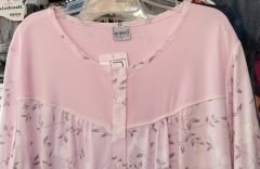 Nena Battal Büyük Beden Kısa Kol Gecelik 3XL - Mavi
