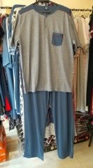 Nena Kısa Kol Üçlü Takım Pijama