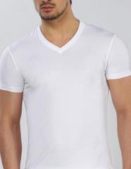 Çift Kaplan 945 V Yaka Pamuklu T-Shirt Fiyat 3 adet ürün içindir. 63 - Beyaz