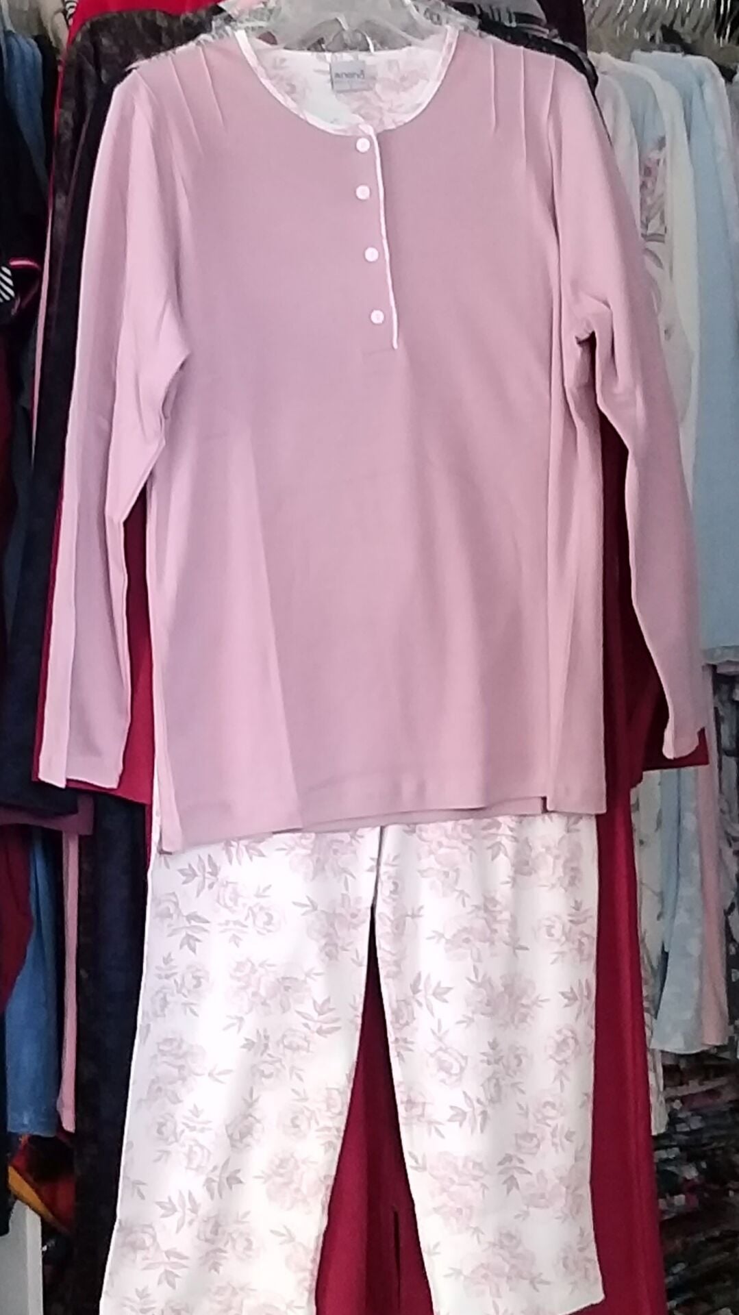 Nena uzun kol pamuklu pijama Pembe - 6